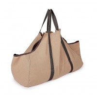 Large Canvas Log Tote Bag Carrier Indoor Fireplace Firewood Totes Log Holders Woodpile Rack Fire Wood Carriers Carrying