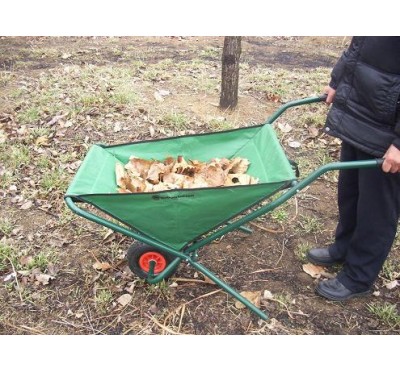 folding cart for collecting leaves